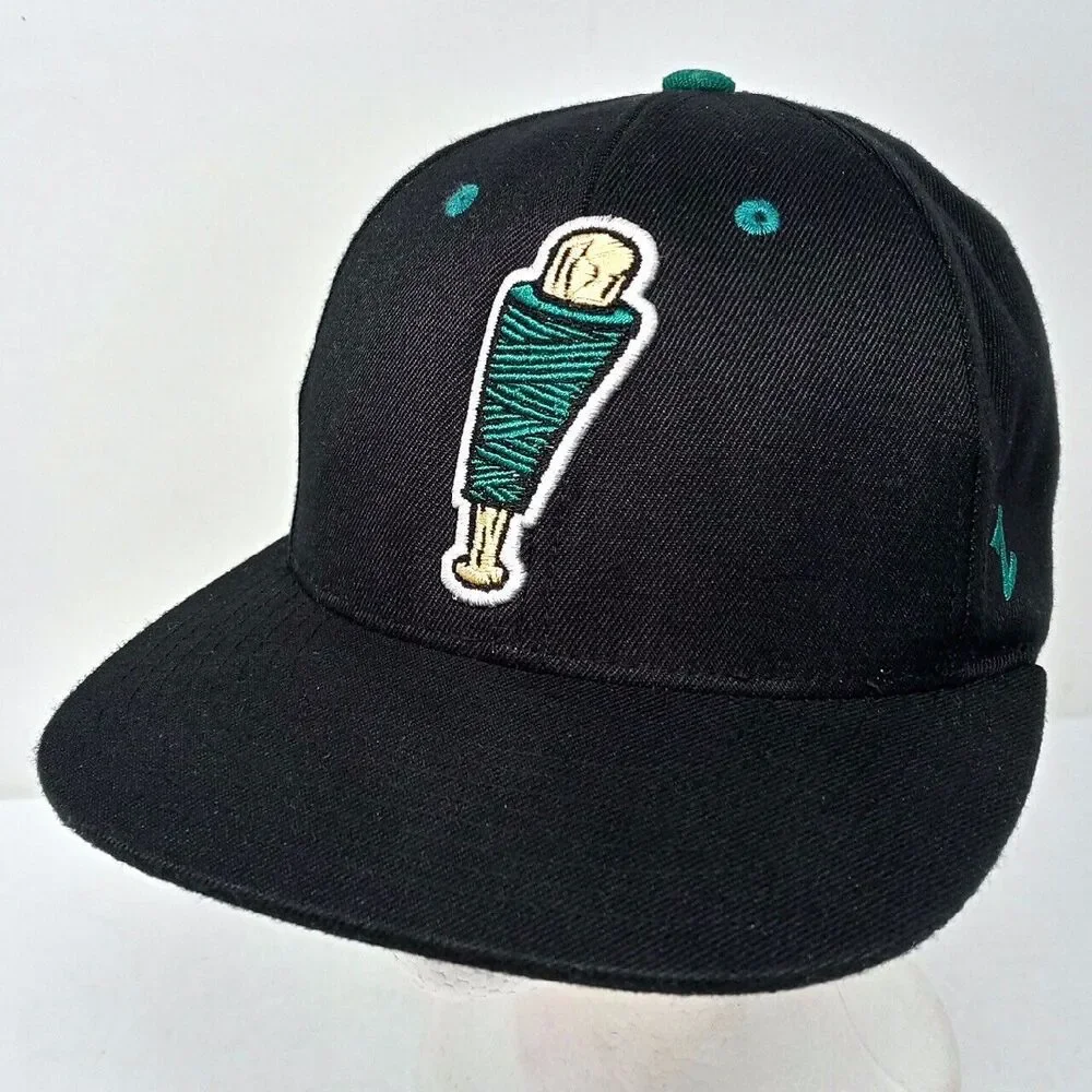 *READ* Lowell Spinners MiLB Minor League Baseball Stretch fit Hat Cap Size Large